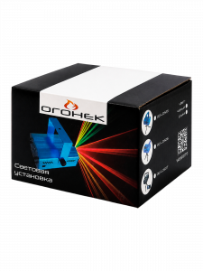 Лазерная световая установка для дома 2 в 1 с MP3 Огонёк OG-LDS06 Черная